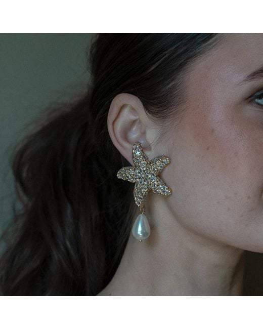 Zepplin the Label Metallic Stella Di Mare Earrings