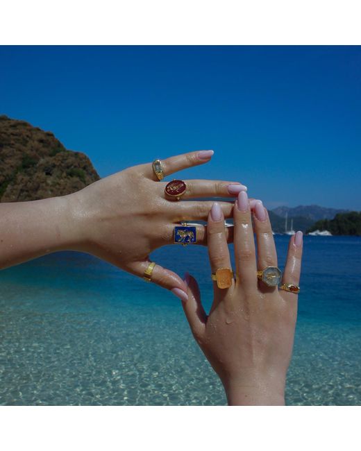 Ece London Metallic The Gaia's Eye Ring