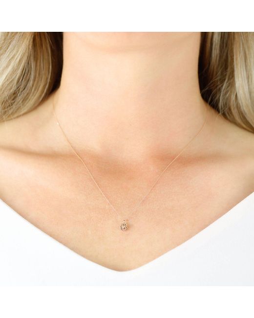 Lee Renee Metallic Rose Necklace – Rose Gold