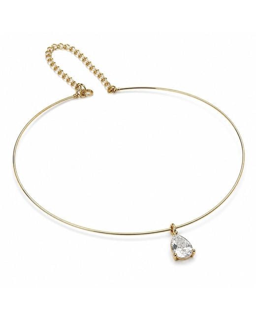 By Virgo Metallic Celeste Drop Necklace