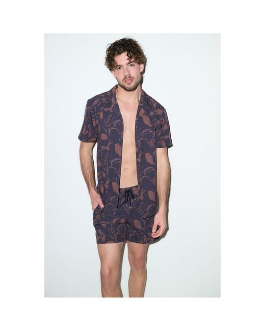 Playaluxe Purple Saint Tropez Cabana Set Espresso for men