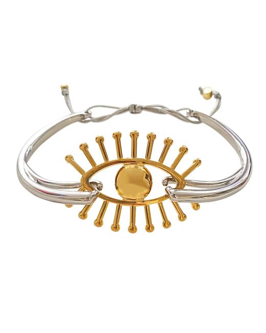 Smilla Brav Metallic Evil Eye Bracelet Apple Of My Eye