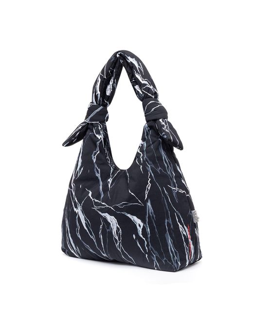 Lefrik Blue Biwa Puffy Bag By Mercedes Bellido