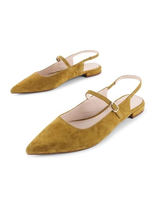 INTENTIONALLY ______ Metallic Escape Slingback Flat