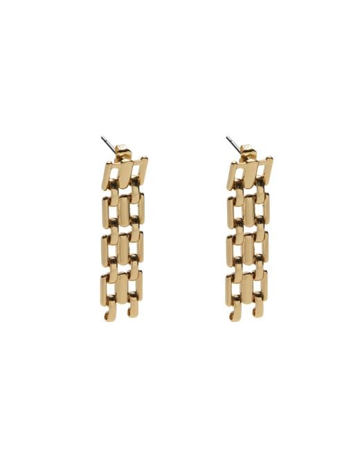 Argento Vivo Metallic Panthera Link Earring