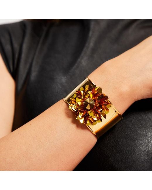 PINAR OZEVLAT Yellow Dahlia Cuff
