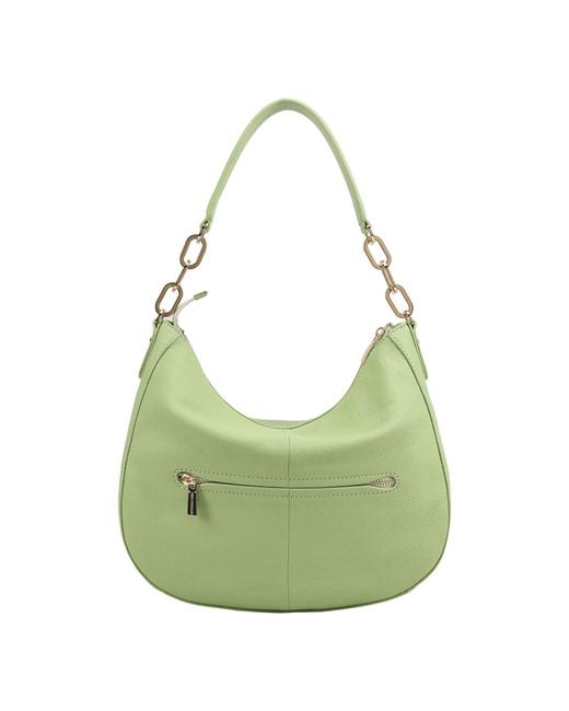 Paul Costelloe Green Bisbee Leather Shoulder Bag