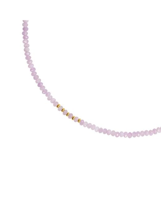 Bombyx House Metallic Kunzite Bead Necklace