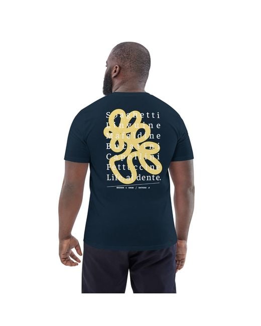 Anchor and Crew Blue Eleven Life, Al Dente Editions Organic Cotton T-Shirt for men