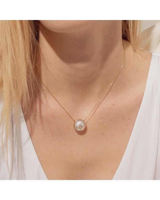 BLOOMTINE | Earth Angel HQ Pink Loves Frequency 18K Solid Natural Diamond & Opal Heartbeat Necklace