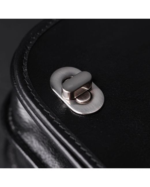 Time Resistance Black Leather Briefcase Laptop Bag for men