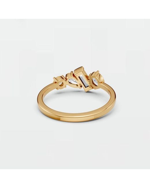 Aya Fine Jewelry Metallic Multi-Shape Lab Diamond Ring