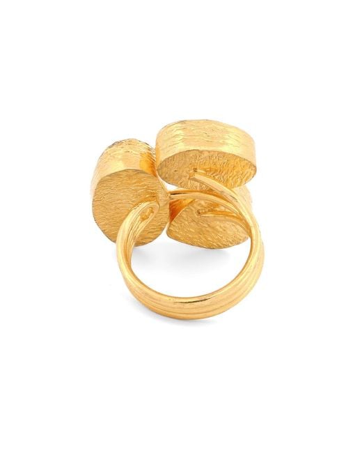 Ebru Jewelry Multicolor Divine Earth Triple Adjustable Gemstone Ring