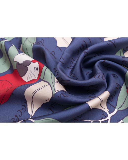 Lost Pattern Blue El Amor Silk Bandana