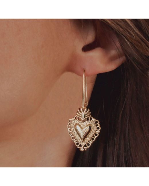 IN CAUDA VENENUM Metallic Divine Earrings