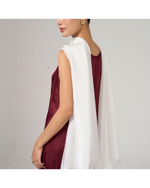 Silk and Bears White Pearl Silk Scarf – Hand-Dyed Mulberry Silk Shawl, Wedding & Bridesmaid Wrap