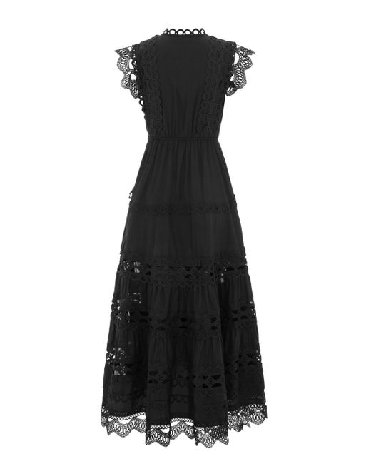 Hortons England Black The Riviera Maxi Dress