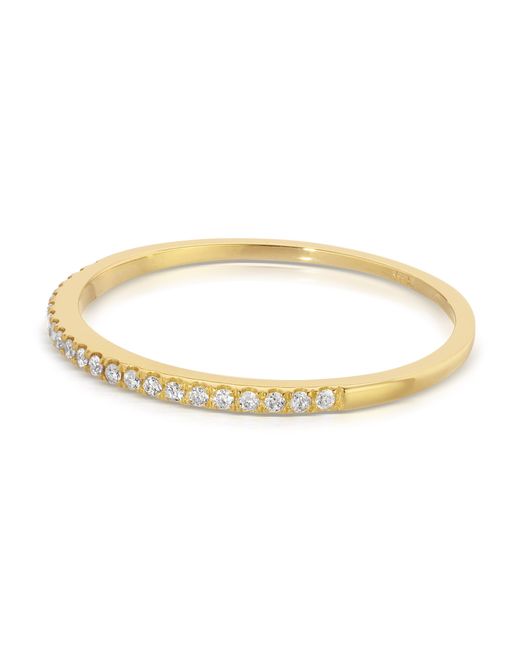 Maya Brenner Metallic Pavé Diamond Ring