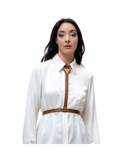 Vazaf White Q Chocker Croco