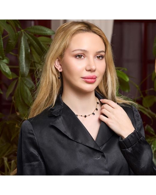 Corina Mardari Jewelry Metallic Spinel Filled Chocker Necklace