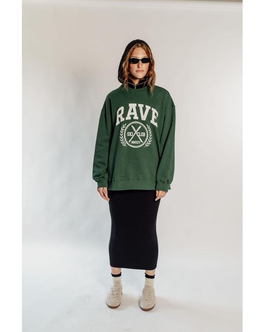 Rave on Trend Green Oversized Rave