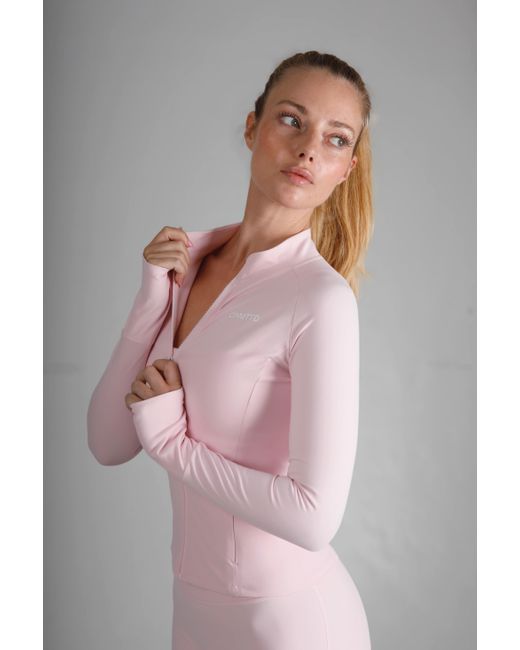 Cmmttd Pink Soft Form Zip-Up Jacket