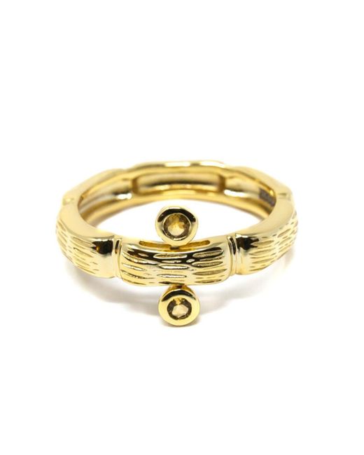 NASI SILVER Metallic Living Ring- Citrine