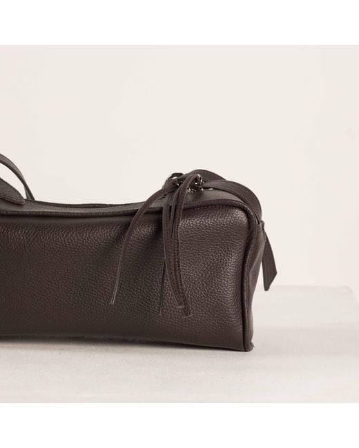 Tarea Studio Black Ebony Frida Leather Bag