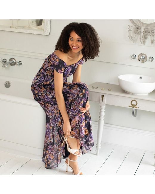 Alie Street London Purple Florence Maxi Dress