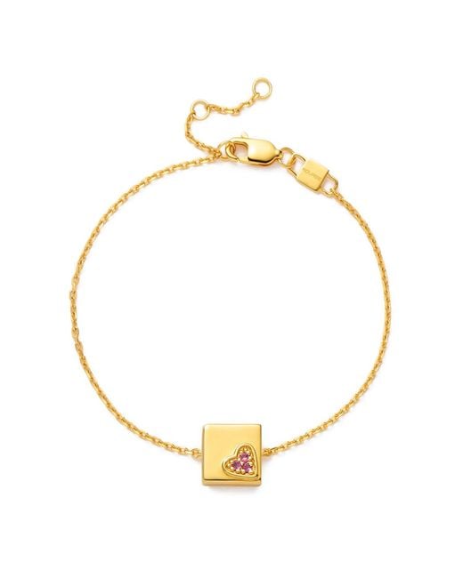 Kouree Metallic 'Gratitude Is The Attitude' Fixed Charm Bracelet
