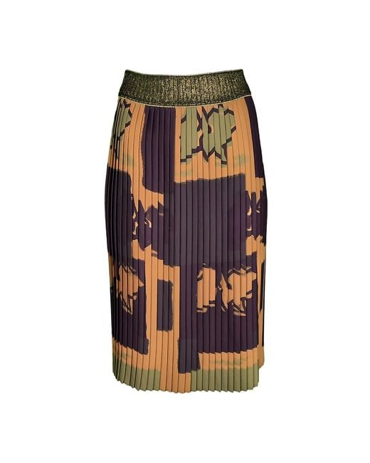 Lalipop Design Yellow Pleated Skirt With Sparkly Waistb& & Digital Print