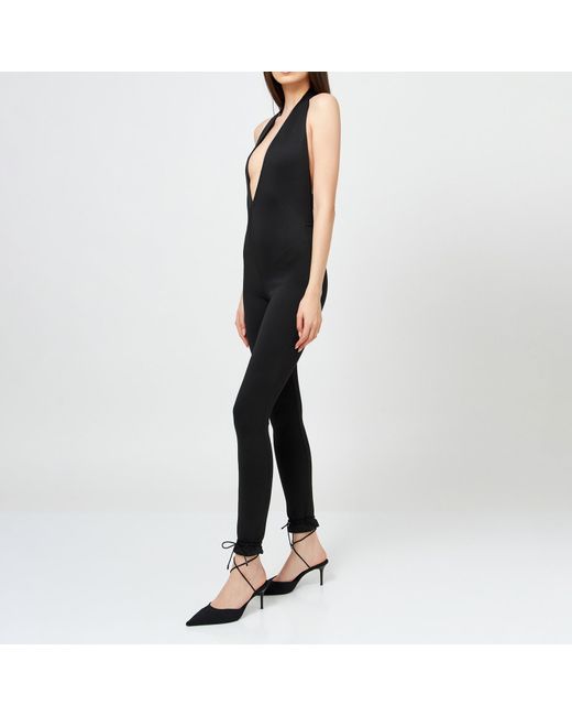 LIA ARAM Black Halterneck Jumpsuit