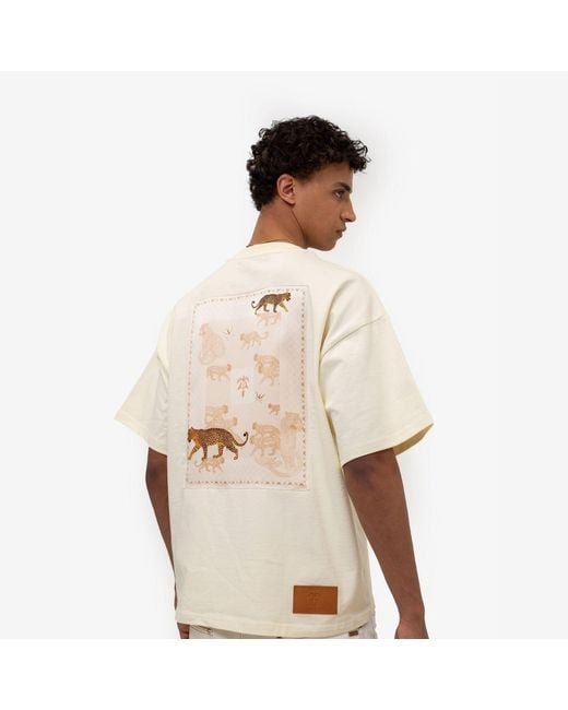PLACE OF ELMS Natural Jaguar Dreams T-Shirt for men