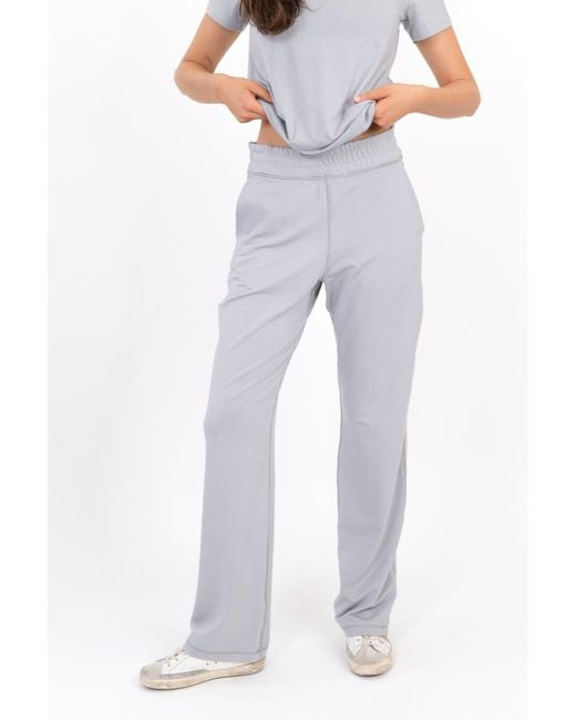On/Off Essentials Gray The Solace Wide Leg Sweatpant