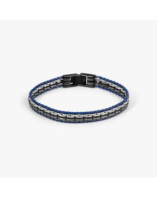 Tateossian Blue Tessellate Bracelet for men