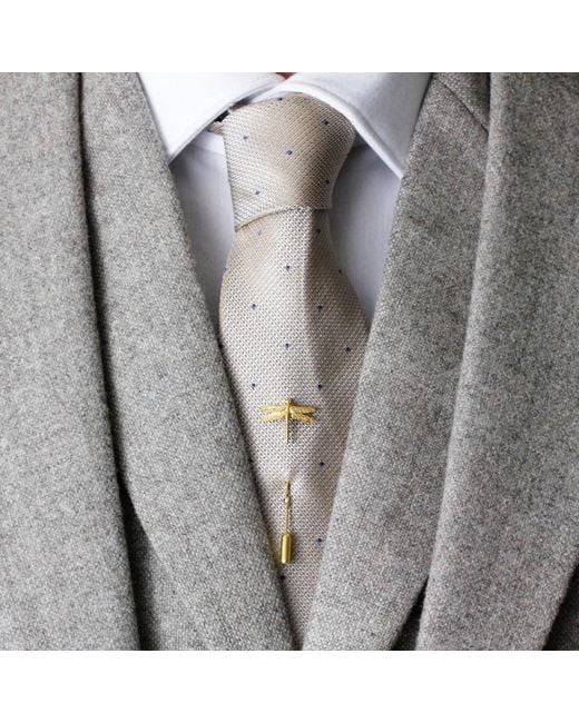 Lee Renee Metallic Dragonfly Tie Pin/Twist Tie Pin – for men