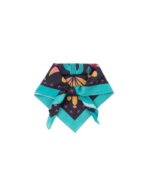 Saachi Blue Sahara Oversized Bandana