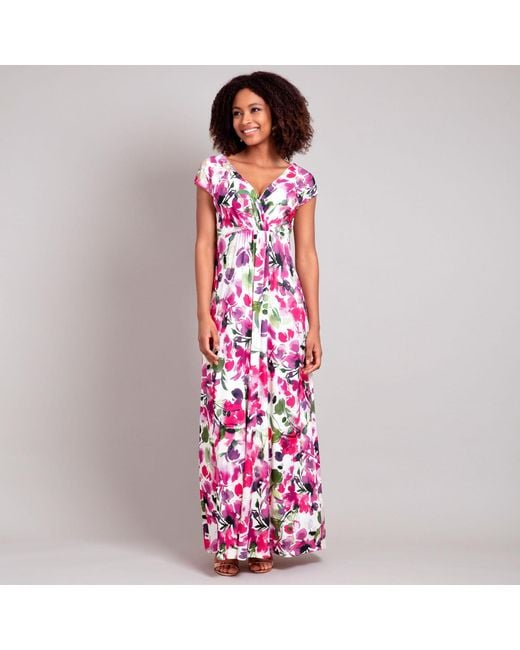 Alie Street London Purple Petite Sophia Maxi Dress