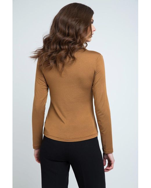 Conquista Brown Long Sleeve Jersey Top