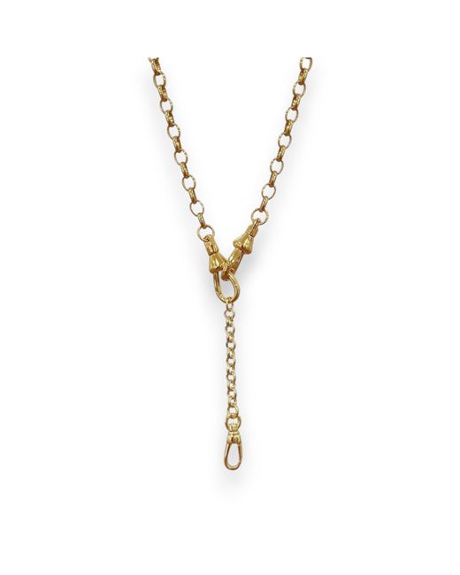Alexie of Athens Metallic Heirloom Convertible Y Drop Rolo Charm Chain