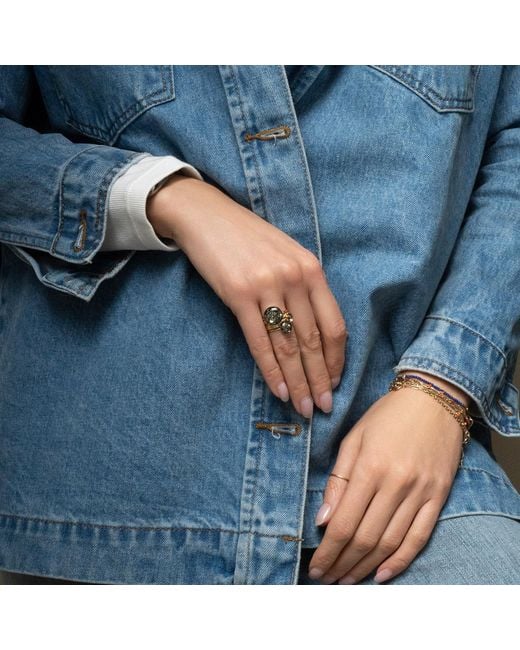 Kate Koel Black Statement Galaxy Ring