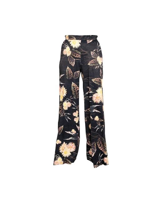 ARTISTA Black Balance Wide Leg Palazzo Pants