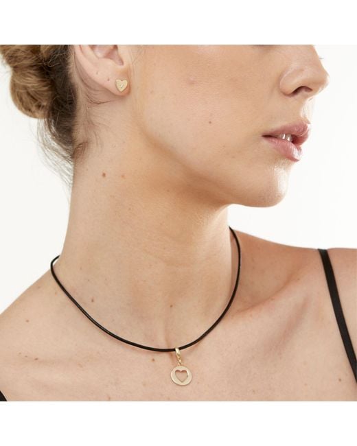 Dolcetto Designs Metallic Clementia Heart Stud Earring