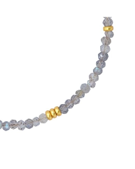 Bombyx House Metallic Labradorite Bead Bracelet