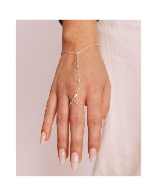 SET & STONES White Cyrus Hand Chain