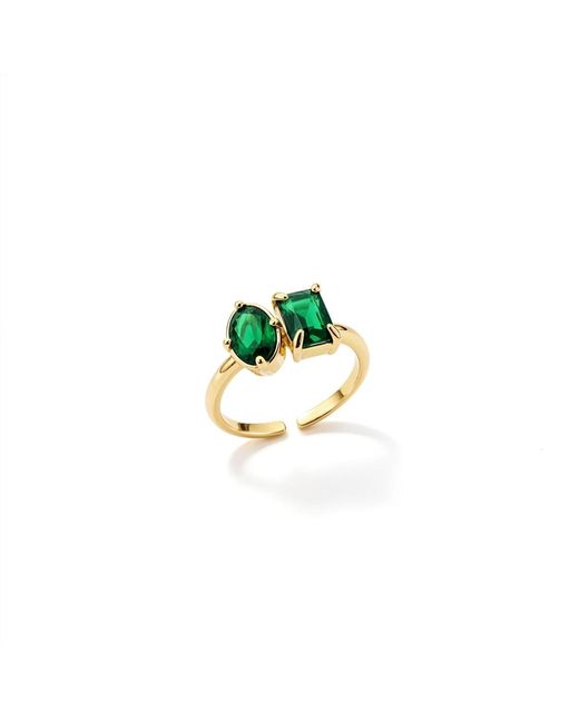 By Virgo Green Zephira Ring