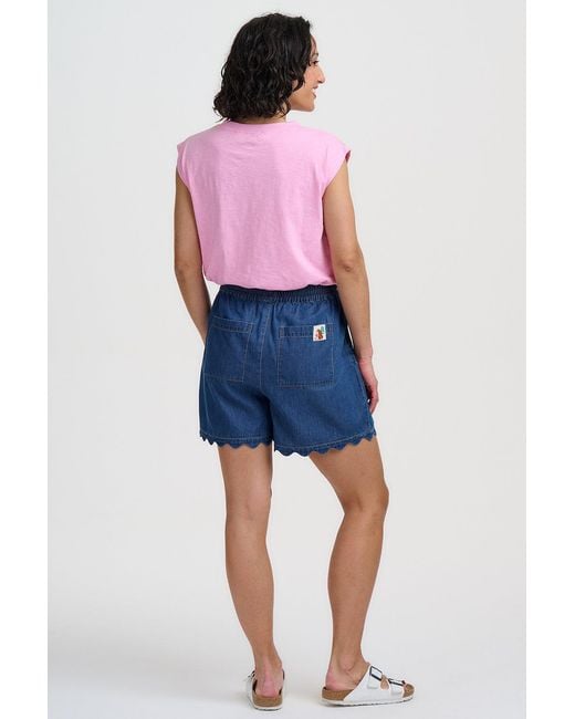 Sugarhill Pink Chrissy Relaxed Tank T-Shirt, Tubular Geo