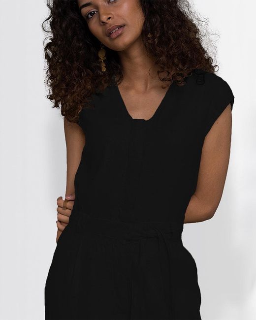 REISTOR Black The Hemp Noir Jumpsuit