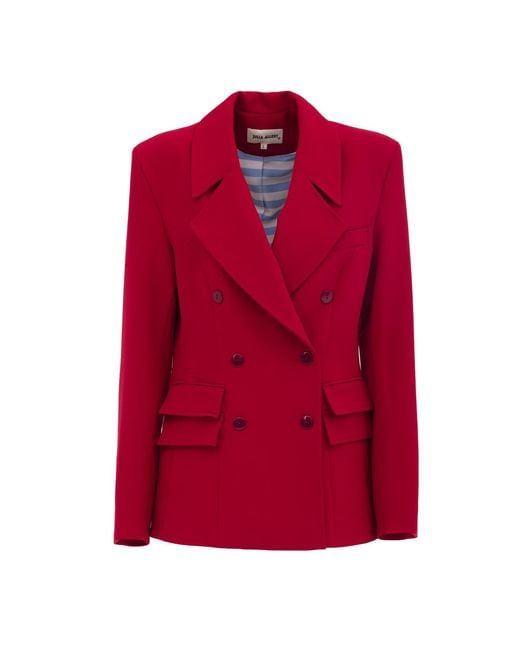 Julia Allert Classic Tailored Double-Breasted Blazer