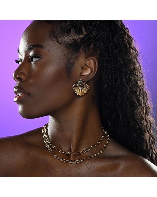 Superdivajewellery Metallic Golden Rhythm Necklace